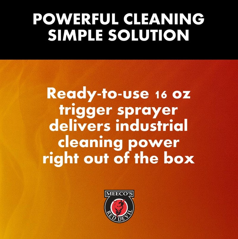MEECO'S RED DEVIL 701 Wood Stove Glass Cleaner - Removes Creosote, Soot & Smoke from Wood, Pellet, Coal Stoves & Fireplace Inserts (16 fl oz) - Made in the USA - Image 5