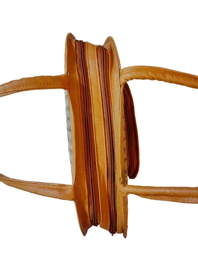 CLASSIQUE Bamboo Bag For Women Apple Shoulder Bag Shital Pati Eco-Friendly Handmade - Image 3
