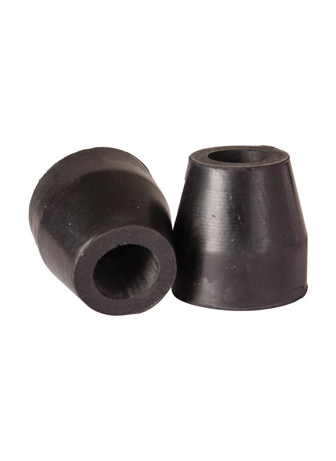 DMI Walker and Cane Tips with Metal Inserts, ¾ Inch, Black, 2 Count (Pack of 1)  - Image 1