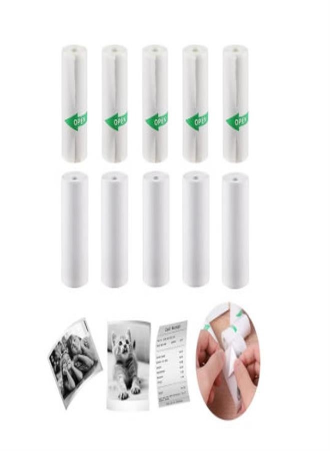 57x25mm Thermal Paper Rolls, 10-Pack, for Mini Pocket Printers, Error-Correction Machines, Label Makers & Kids' Cameras - Image 1