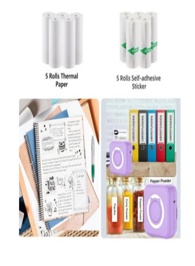 57x25mm Thermal Paper Rolls, 10-Pack, for Mini Pocket Printers, Error-Correction Machines, Label Makers & Kids' Cameras - Image 3
