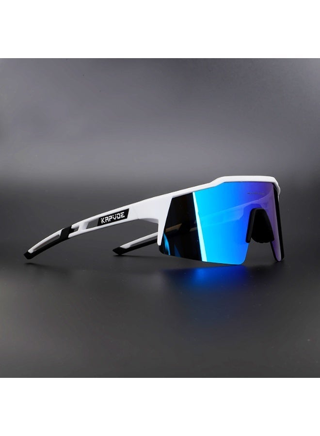 KAPVOE Sport Cycling Sunglasses UV400 Protection Shield Lens Lightweight Outdoor Eyewear for Men & Women - Image 1
