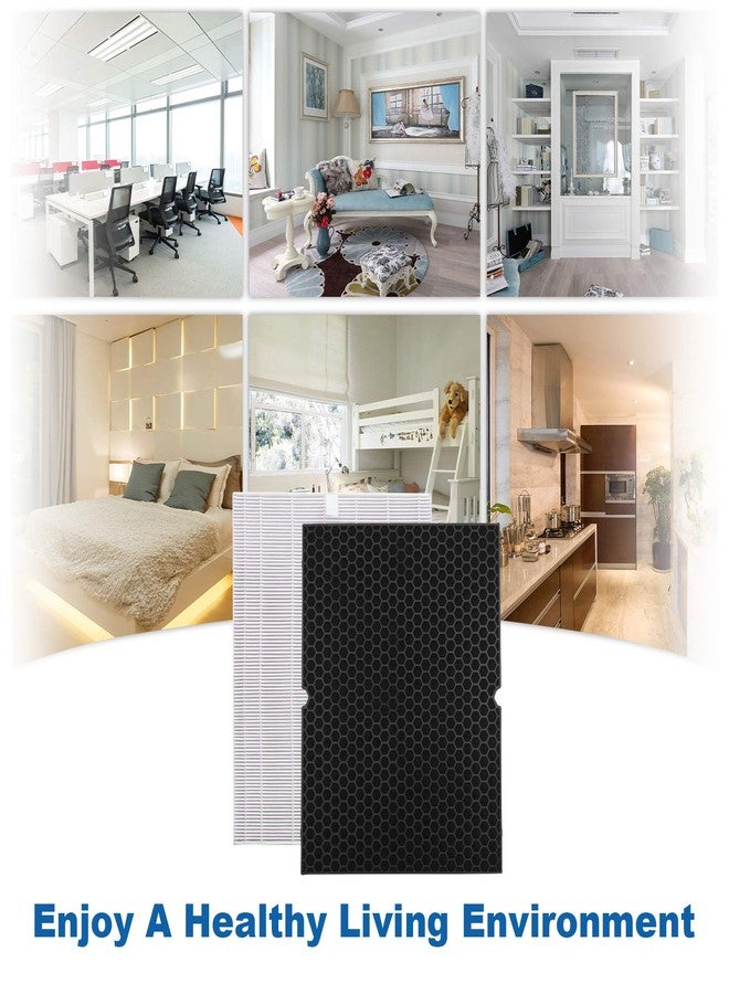 Flintar 116130 Replacement Filter H, Compatible with Winix 5500-2 Air Purifier, H13 Grade Filtration and Washable Advanced Carbon Filter, Part # 116130, 2-Pack - Image 4