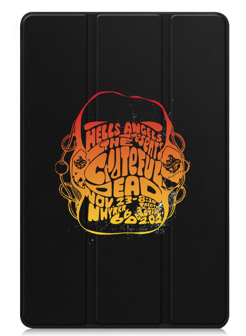 Theodor Protective Flip Case For Apple iPad Air 11 (2024) With Trifold Stand Auto Wake Sleep Shockproof Cover Hells angels - Image 1