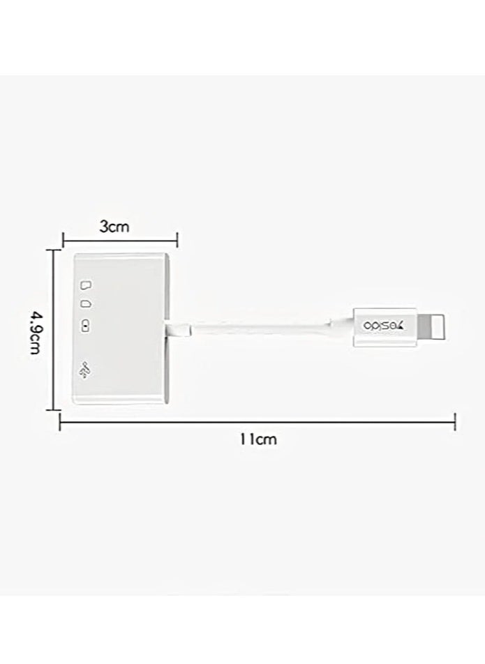 Yesido - Yesido GS12 Lightning to USB Adapter, Otg Adapter - Image 1