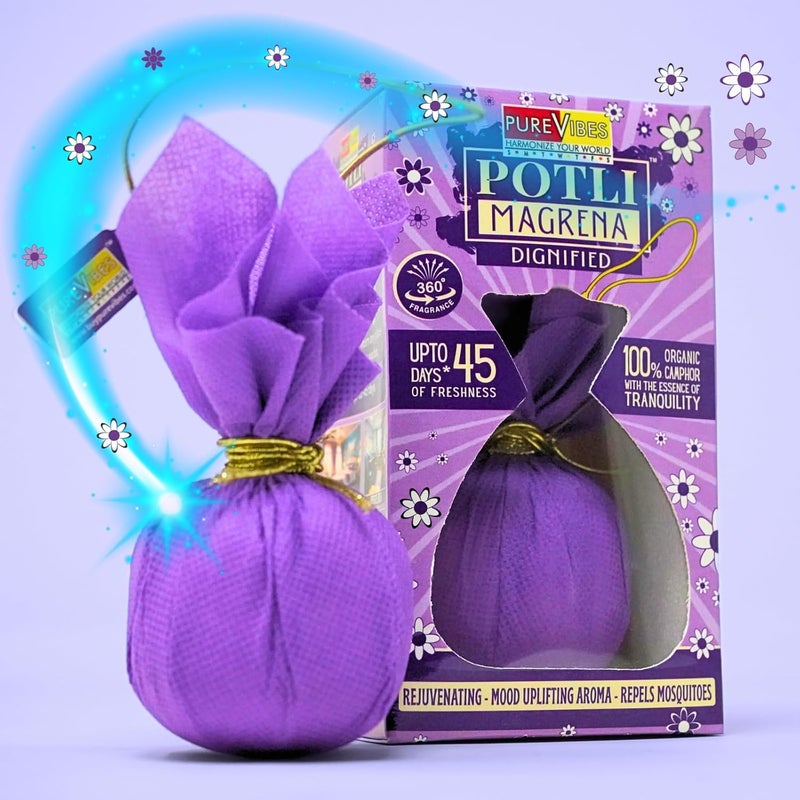 PUREVIBES معطر هواء PureVibes بوتلي مغرنا عضوي متميز معطر هواء معزّز بالكافور يقضي على الروائح يعمل 247 لمدة تصل إلى 45 يومًا للغرفة والسيارة والمكتب ومنطقة المعيشة وخزانة الملابس بنفسجي - Image 1
