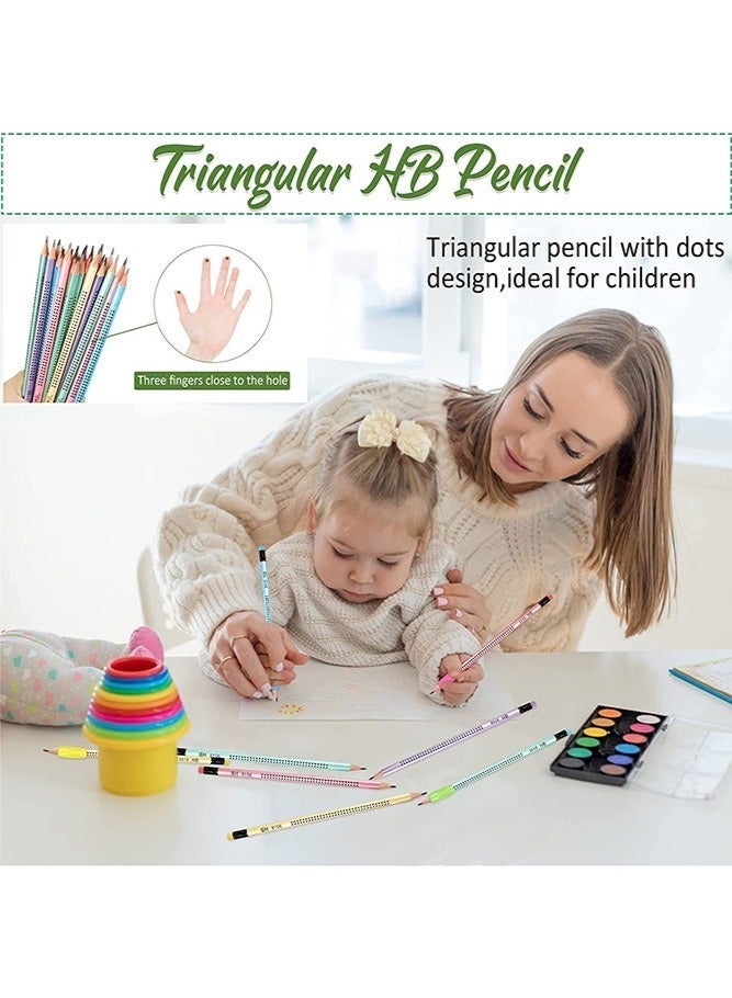 30 Pcs Wooden HB Pencils, Black Pencil Non Slip Pre-Sharpened Pencil with Eraser Student Writing Drawing Tool for Exams, School, Office, Home Drawing Sketching - Image 4