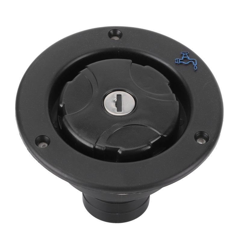 RV Water Filler 1.18-1.57In Door Plate Thickness Lockable Design - Leakproof Seal With Bayonet-Style Lid Gravity Freshwater Inlet for RVs Caravans Motorhomes - Image 3