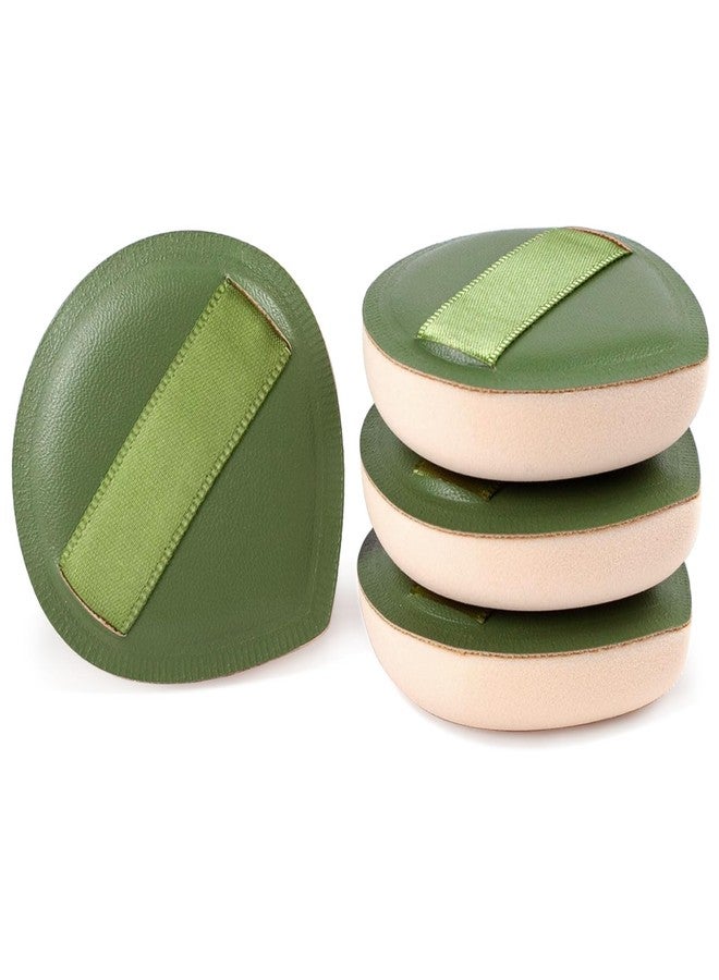 Brvlsoc 4-Pack Makeup Sponges – Latex-Free Blender Set for Foundation, Concealer & Powder, Soft, Reusable & Beginner-Friendly Beauty Tools (Green) - Image 1