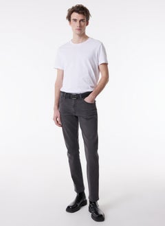 Wrangler Slim Fit Slim Fit Low Waist Dark Gray Flexible Larston Jean Denim Jeans  - Image 1