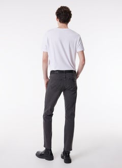 Wrangler Slim Fit Slim Fit Low Waist Dark Gray Flexible Larston Jean Denim Jeans  - Image 4