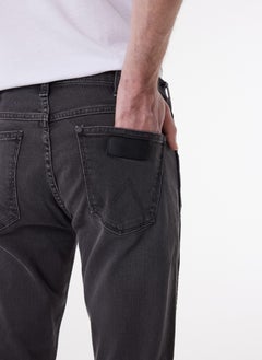 Wrangler Slim Fit Slim Fit Low Waist Dark Gray Flexible Larston Jean Denim Jeans  - Image 5