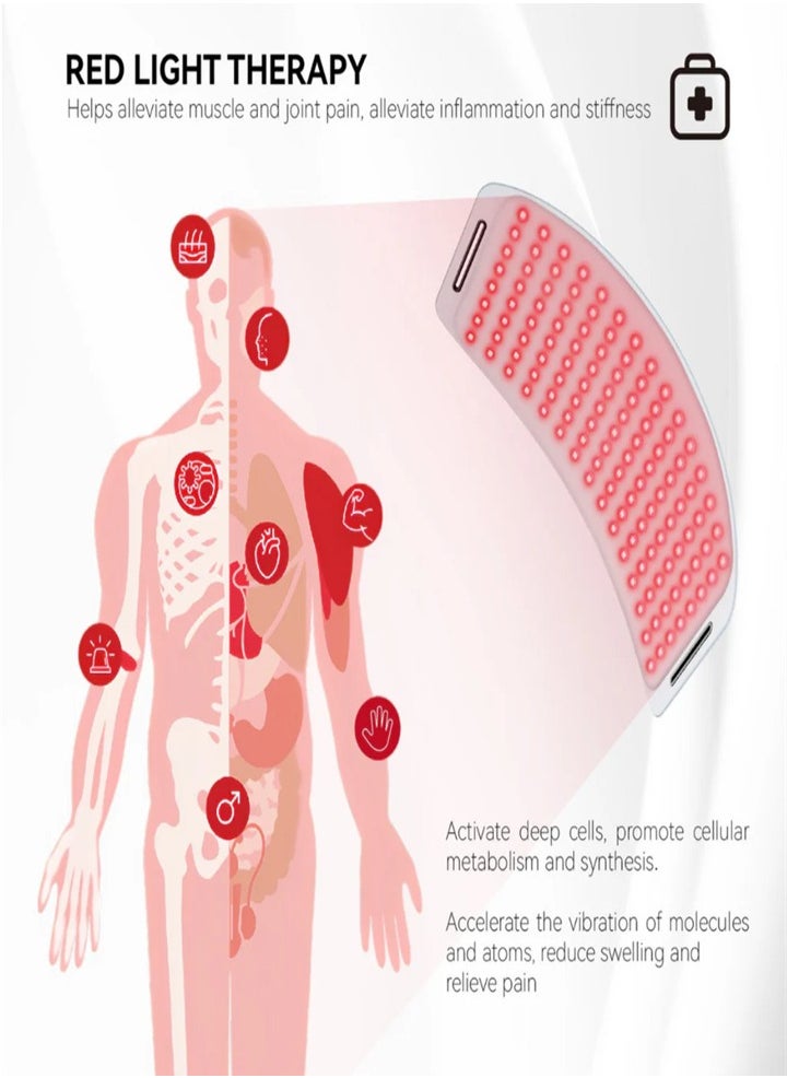 Generic - Red Light Therapy Belt Wearable Red Light Therapy Body Wrap Back Waist Joint Pain Relief LED Red Light Wrap Device - Image 1