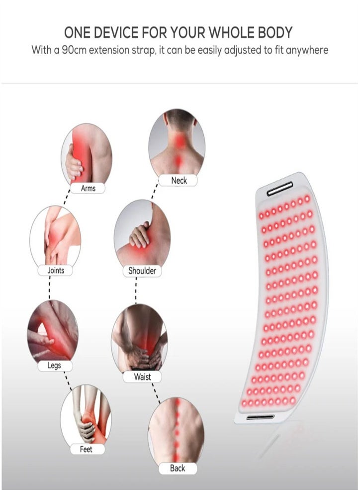 Generic - Red Light Therapy Belt Wearable Red Light Therapy Body Wrap Back Waist Joint Pain Relief LED Red Light Wrap Device - Image 1