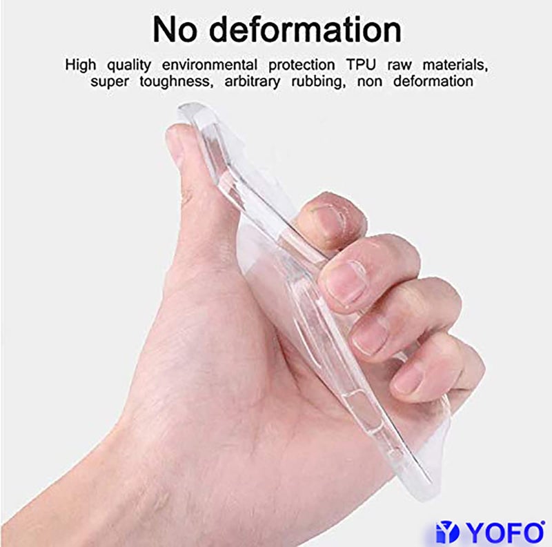 YOFO Back Cover for Mi Redmi A3 (4G) / A3x / Poco C61 (Flexible|Silicone|Transparent|Full Camera Protection|Dust Plug) - Image 4