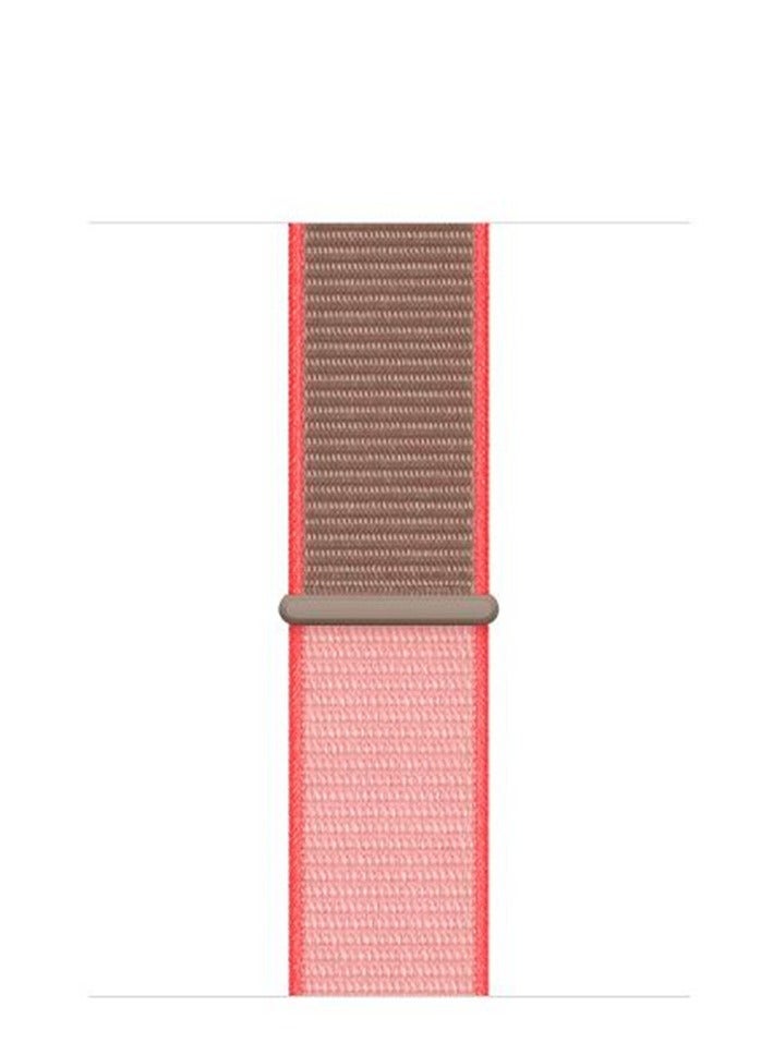 HEXABEX Apple Watch Band/Strap Compatible With 46mm/45mm/44mm/49mm Nylon Strap for Apple watch All Series Neon Pink  - Image 3