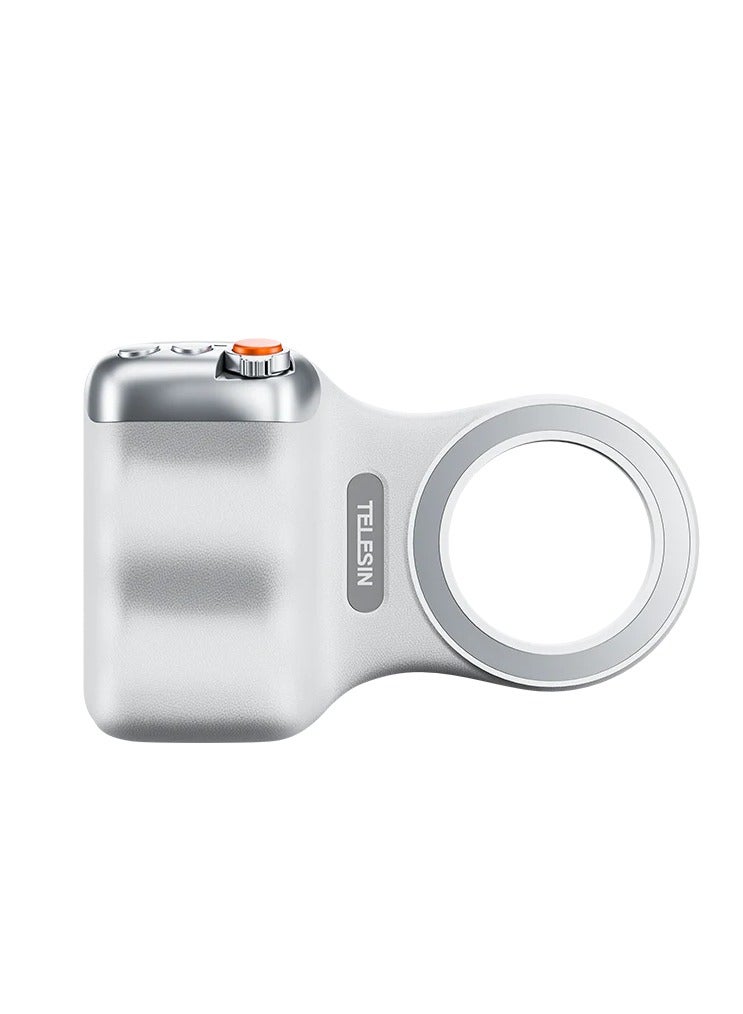 TELESIN Fun Shot Magnetic Grip 2 with Wireless Remote Control – Ergonomic Smartphone Camera Handle with MagSafe Dual-Sided Magnetic Mount, Two-Stage Shutter, Zoom Lever & Mode Switch – Perfect for iPhone Photography & Videography - Image 1