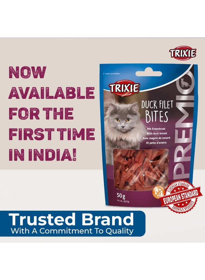 Trixie Cat Treat Combo Of Premio Duck Filet Bites And Creamy Tuna & Shrimp Snack, Nutrient Rich Treats For Cats, Suitable For All Breeds - (Pack Of 2) - Image 5
