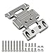 Pothyes CNC Aluminum Center Frame Brace Transmission Skid Plate Gearbox Mount for AXIAL SCX10 110 RC Rock Crawler Upgrade Parts Titanium 2 - Image 2