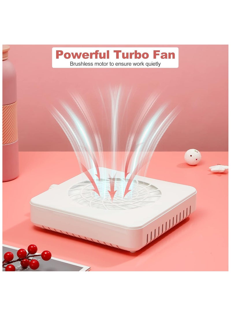 general Nail Dust Collector with Reusable Filter Nail Extractor Vacuum Acrylic Nail Dust Cleaner with Powerful Nail Vacuum Fan Perfect for Home and Salon Low Noise - Image 3