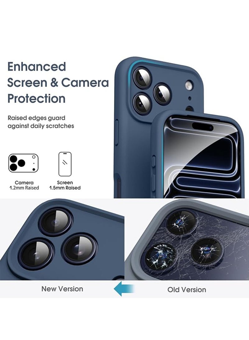 WRISTWISE Case Cover for iPhone 17 Pro - [Camera All-Round Protection] [Soft Microfiber Lining Anti-Scratch] Shockproof Phone Case Cover, Blue - Image 2