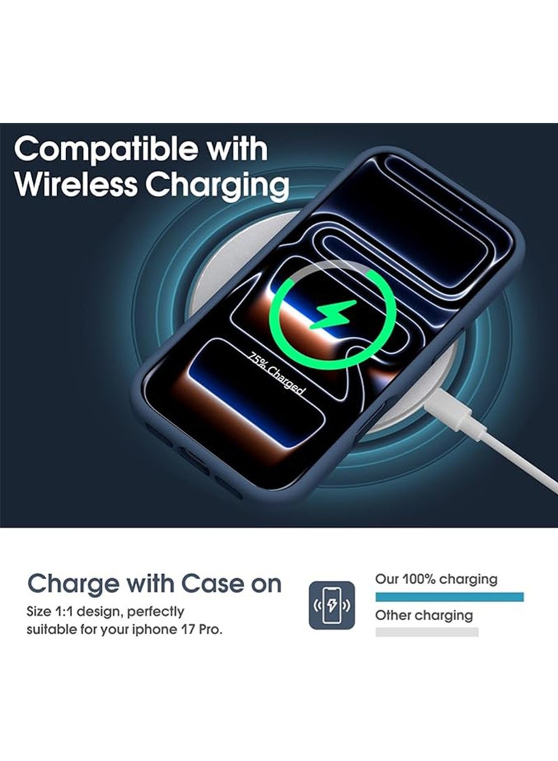 WRISTWISE Case Cover for iPhone 17 Pro - [Camera All-Round Protection] [Soft Microfiber Lining Anti-Scratch] Shockproof Phone Case Cover, Blue - Image 5