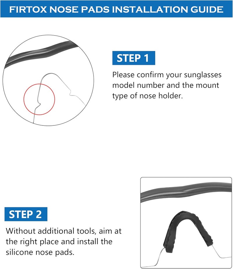 Highprecisionoptics Replacement Nosepieces Nose Pads for Oakley M Frame Series Sunglass - Options - Image 3