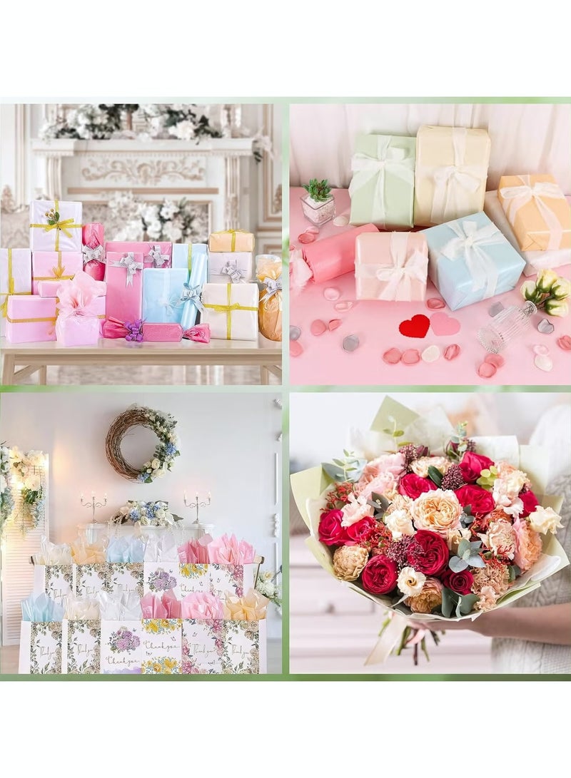 60 Sheet Gift Wrap Papers, Colorful Wrapping Paper for DIY Craft Present, Gift Wrapping Tissue Paper for Birthdays, Holidays, Weddings, Art Crafts, Party Favor Decor, 50*35 cm - Image 5