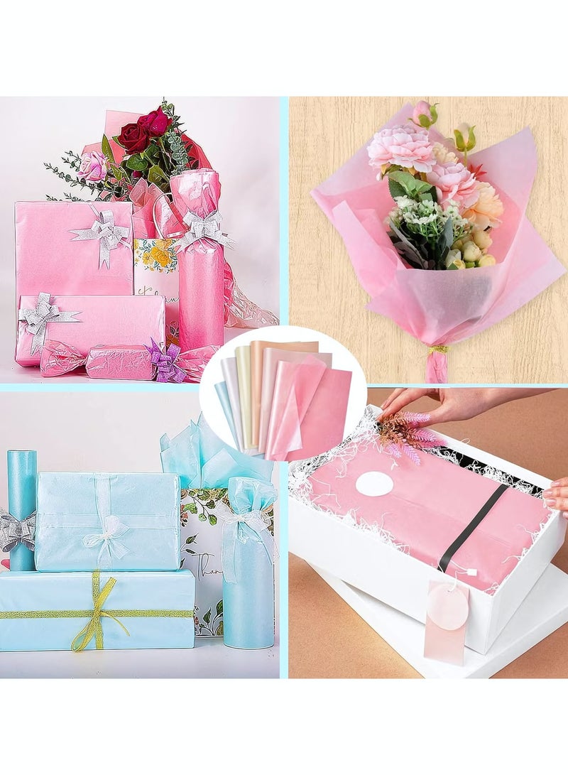 60 Sheet Gift Wrap Papers, Colorful Wrapping Paper for DIY Craft Present, Gift Wrapping Tissue Paper for Birthdays, Holidays, Weddings, Art Crafts, Party Favor Decor, 50*35 cm - Image 4