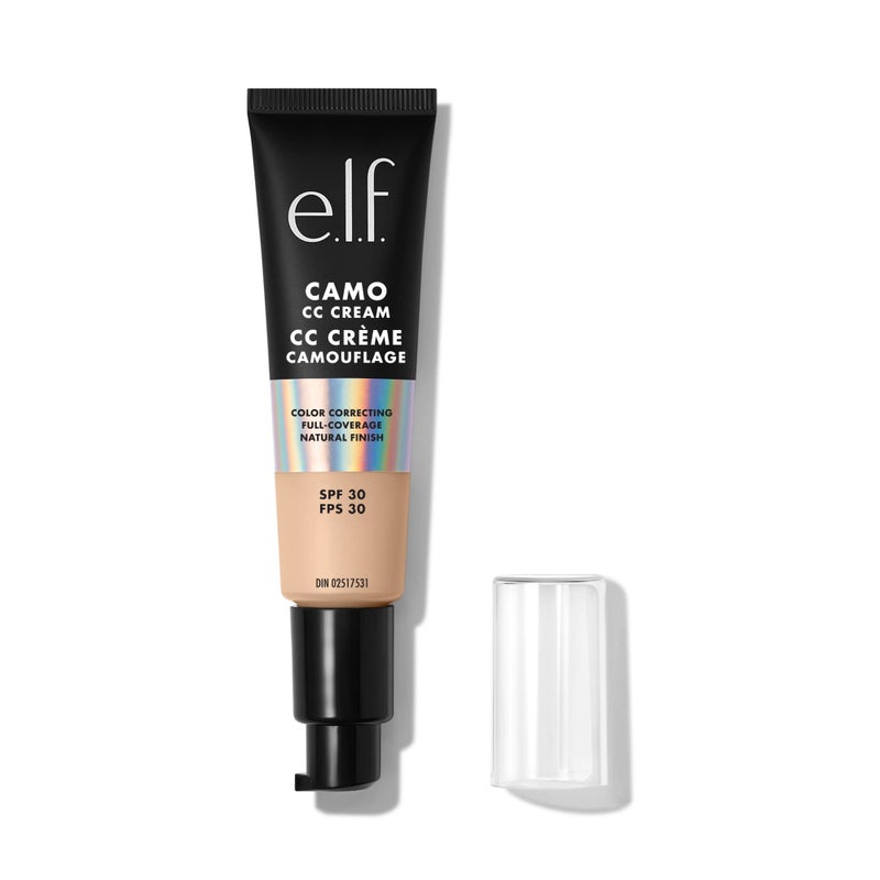 elf Camo CC Cream SPF 30 ColorCorrecting MediumToFull Coverage Face Foundation Delivers An Airbrushed Finish Vegan  CrueltyFree Rich 650 C