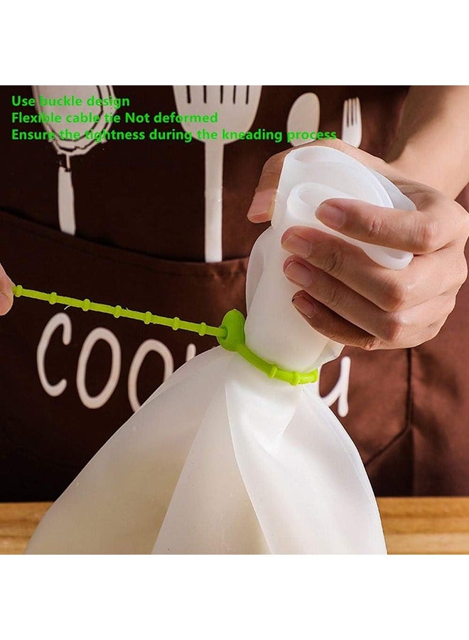 Arabest Large Silicone Kneading Bag, Reusable Food-Grade Silicone Bag, Multifunctional Dough Mixer for Bread, Pastryand Pizza, Flour Mixing Bag Preservation Bag, Of Multifunctional Cooking Tool Bag  - Image 4