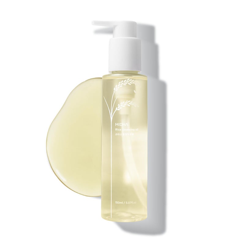 MIDHA RICE CLEANSING OIL 5.07fl.oz/150ml, Gentle Makeup Remover, Hydrating, Lightweight, Plant-Based, Moisturising, First-Step Cleanser, Balanced Skin with Residue-Free, Sebum Care Formula - Image 1
