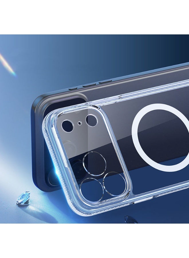 عام for iPhone 17 Pro MagSafe Case Clear Cover, 【Military-Grade Protection】, Upgrade iCrystal Anti-Yellowing Tech, Scratch-Resistant Back, Camera Control Protective, Ultra Slim Magnetic Case - Image 3