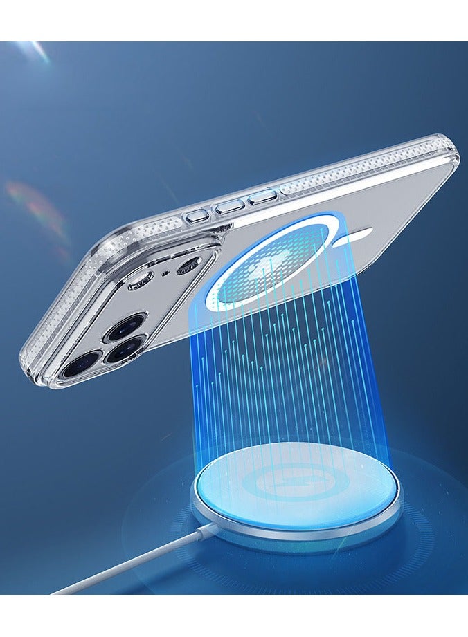 عام for iPhone 17 Pro MagSafe Case Clear Cover, 【Military-Grade Protection】, Upgrade iCrystal Anti-Yellowing Tech, Scratch-Resistant Back, Camera Control Protective, Ultra Slim Magnetic Case - Image 4