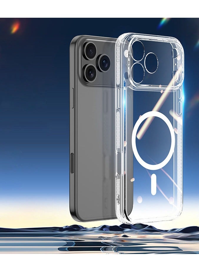 عام for iPhone 17 Pro MagSafe Case Clear Cover, 【Military-Grade Protection】, Upgrade iCrystal Anti-Yellowing Tech, Scratch-Resistant Back, Camera Control Protective, Ultra Slim Magnetic Case - Image 2
