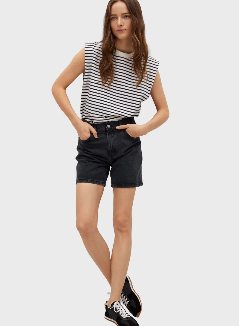 MANGO Denim Shorts