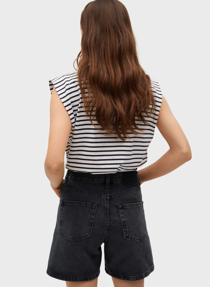 MANGO Denim Shorts