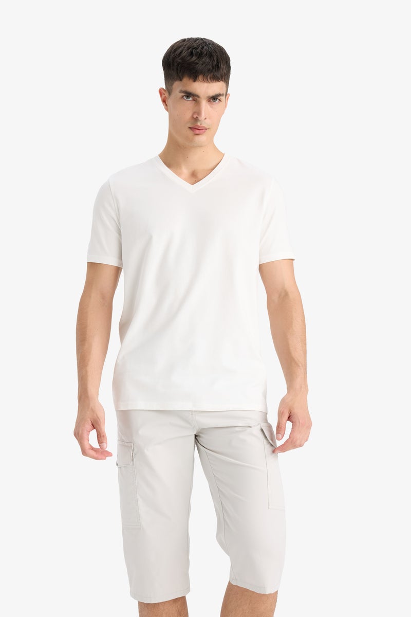 ديفاكتو بنطال كابري قطني بقصة عادية للرجال - Image 5