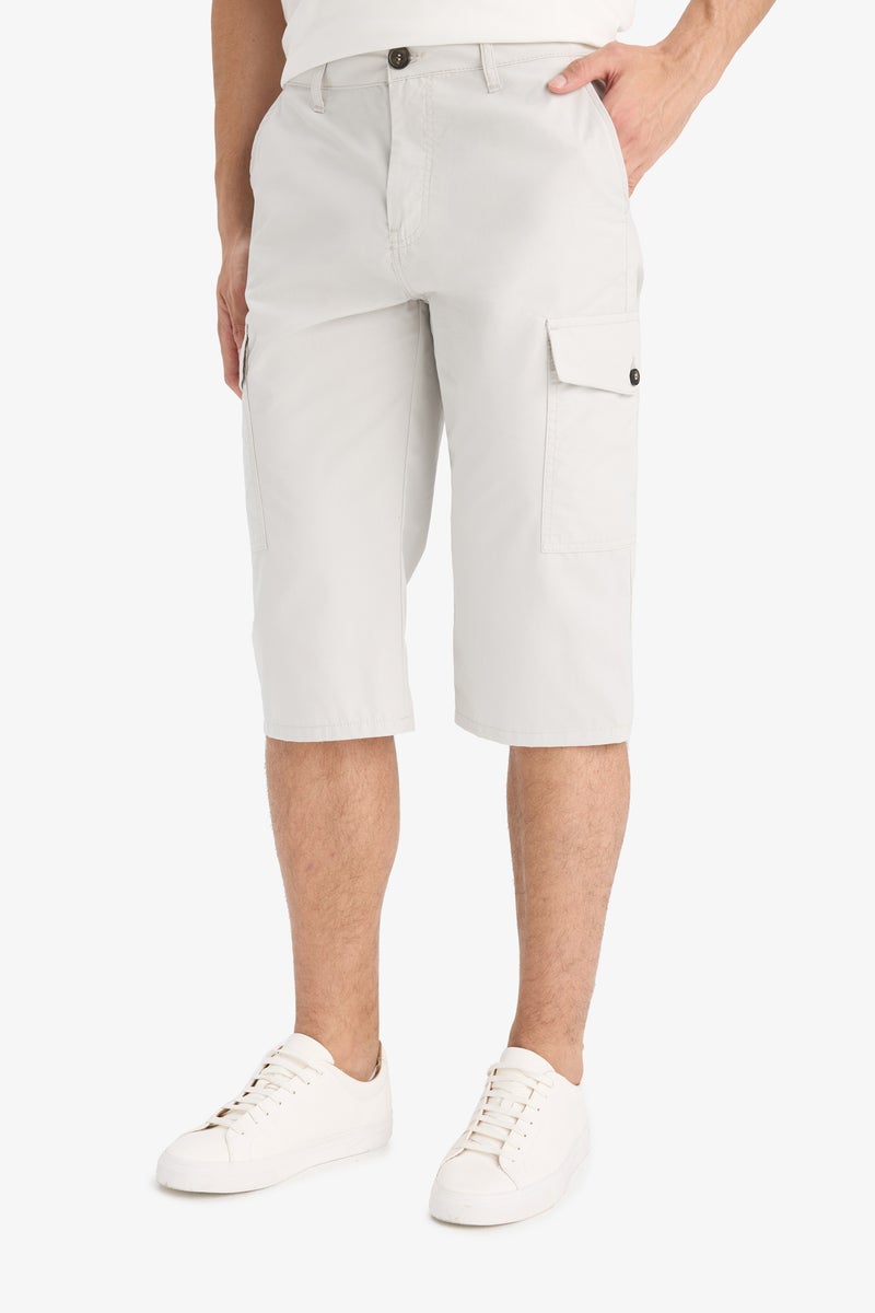 ديفاكتو بنطال كابري قطني بقصة عادية للرجال - Image 1