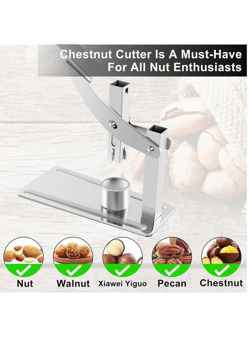 Excefore Chestnut Clip Nut Cracker, Heavy Duty Chestnut Opener with Non-Slip Handle, Stainless Steel Chestnut Peeler Kitchen Tools for Nut Walnut Chestnut - Image 4