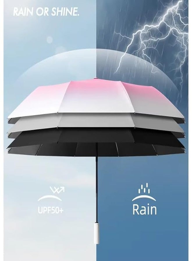 ZEYFLEEB Umbrella, UV Big Size Umbrella for Sun Protection Rain Windproof Strong large 3-fold for men&women kids Perfect small & stylish Windproof & Compact (Orchid Purple) - Image 5
