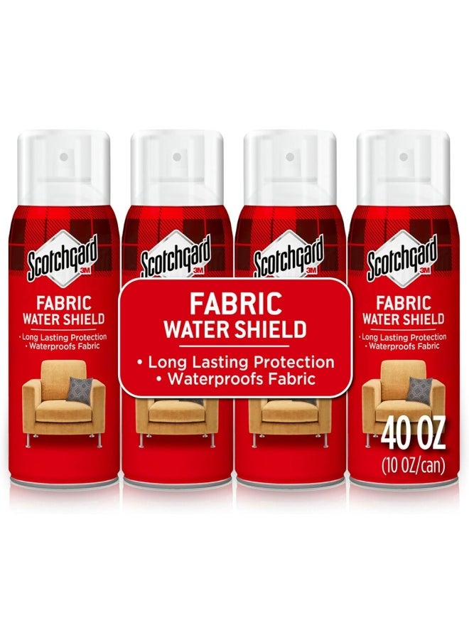 Scotchgard - Scotchgard Fabric Water Shield, 40 Ounces (Four, 10 Ounce Cans), Repels Water, Ideal for Couches, Pillows, Furniture, Shoes and More, Long Lasting Protection - Image 1
