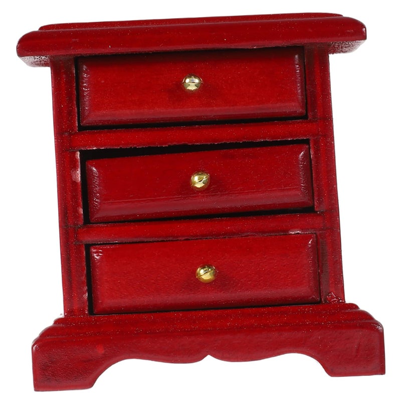 Miniature Wooden Bedside Table With Drawer For Dollhouse Decoration And DIY Projects - Image 2
