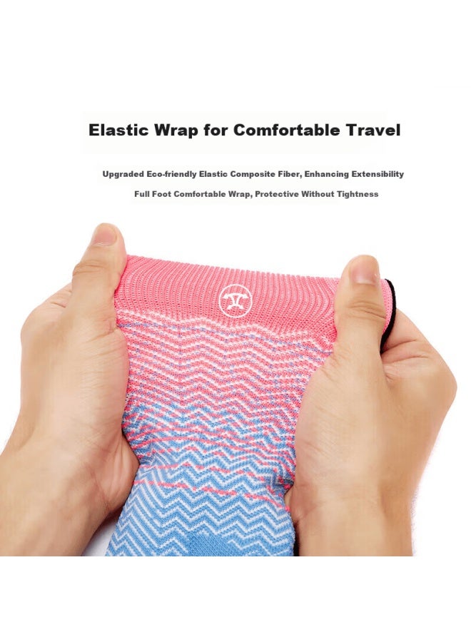 Tfo Compeion-level Outdoor Socks Breathable Durable Hiking Mountaineering Running Socks B216 Women's Rose Red - Image 2