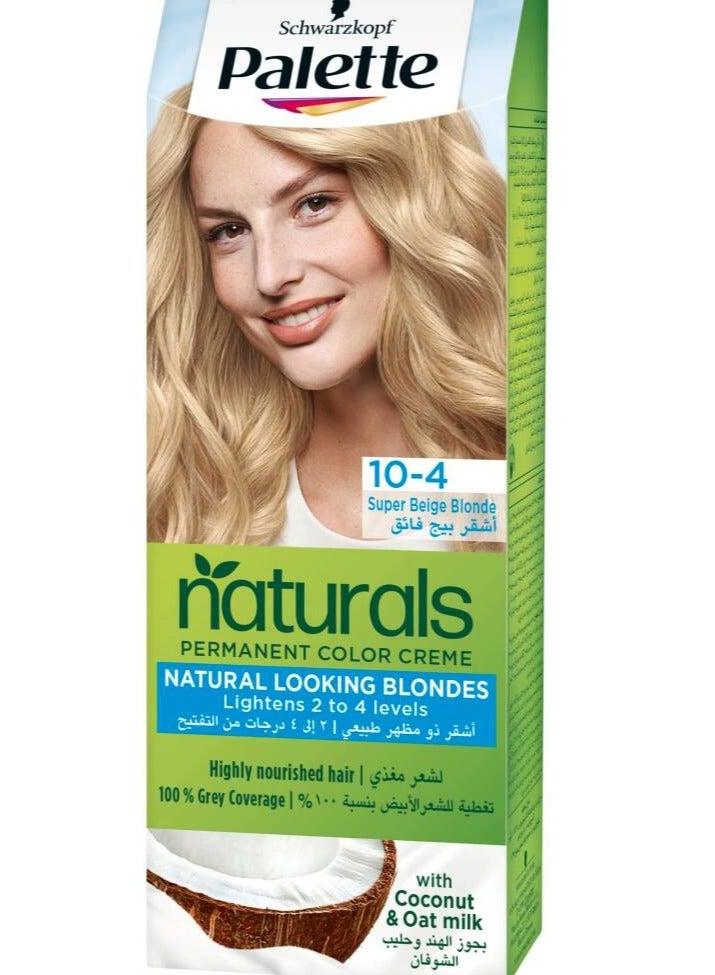 Palette Palette Naturals 10-4 Super Beige Blonde 110Ml - Image 1