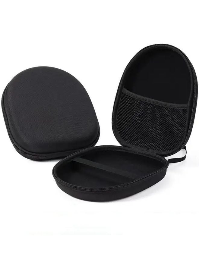 Black EVA Hard Shell Headphone Case Shockproof Travel Organizer Storage Pouch - Image 4