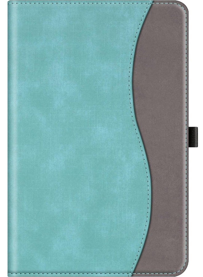 Samsung Galaxy Tab S9 FE 5G 10.9 inch/Galaxy Tab S9 11 inch 2023 Case, Multi-Angle Viewing Protective Leather Case with Pocket, Durable Shockproof Cover for Samsung Galaxy Tab S9/S9 FE 2023,Turquoise - Image 2