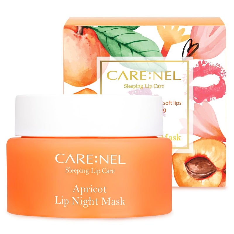 CARENEL Lip Mask Overnight 23g Apricot Korean Beauty Intensive Treatments Balm Nourish Hydrate Scrubs Exfoliator