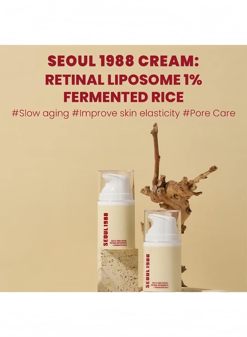 SEOUL 1988 Multi-Revitalizing Skincare Set - Cleanser + Serum + Cream + Eye Cream, Anti-Wrinkle, Brightening and Anti-Aging Skincare Set - Image 4
