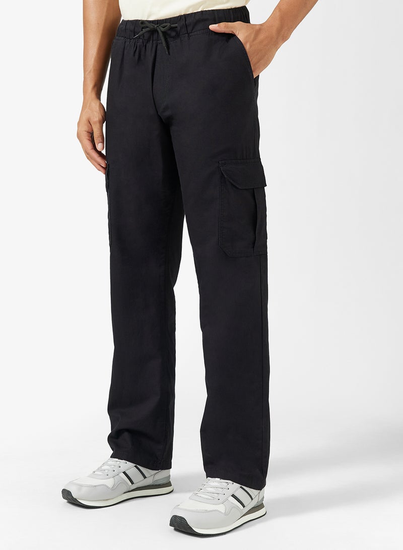 Seventy Five Cargo Pocket Oversized Linen Blend Pants - Image 1